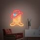 Cowboyhut und Stiefel LED-Neonschild