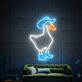 Gans mit Hut und Stiefeln LED-Neonschild für Wohnzimmer oder Bar