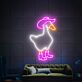 Gans mit Hut und Stiefeln LED-Neonschild für Wohnzimmer oder Bar