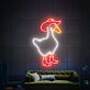 Gans mit Hut und Stiefeln LED-Neonschild für Wohnzimmer oder Bar