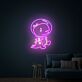 Astronaut Dinosaur LED-Neonschild für Wohnzimmer und Kinderzimmer