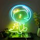 Astronaut Dinosaur LED-Neonschild für Wohnzimmer und Kinderzimmer