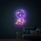 Astronaut Dinosaur LED-Neonschild für Wohnzimmer und Kinderzimmer