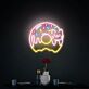 Donut mit Katze LED-Neonschild für Wohnzimmer Café