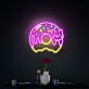 Donut mit Katze LED-Neonschild für Wohnzimmer Café