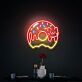Donut mit Katze LED-Neonschild für Wohnzimmer Café
