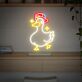 Ente mit Basecap LED-Neonschild Wohnzimmer Kinderzimmer