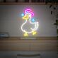 Ente mit Basecap LED-Neonschild Wohnzimmer Kinderzimmer