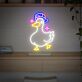 Ente mit Basecap LED-Neonschild Wohnzimmer Kinderzimmer