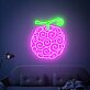 Frucht mit Wirbelmuster LED-Neonschild Wohnzimmer Bar