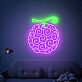 Frucht mit Wirbelmuster LED-Neonschild Wohnzimmer Bar