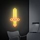 Enhance your gaming sanctuary and elevate special events with the Diamond Sword Led Neon Sign Gaming Room Decor - perfect for home use, offices, bars, and geek-themed weddings.