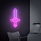 Pixel Schwert LED-Neonschild Gaming Zimmer