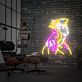 Renamon aus Digimon als LED-Neonschild