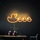 Entenfamilie LED-Neonschild Wohnzimmer Kinderzimmer