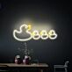 Entenfamilie LED-Neonschild Wohnzimmer Kinderzimmer