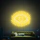 Auge mit Strahlen LED-Neonschild Wohnzimmer Studio