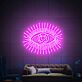 Auge mit Strahlen LED-Neonschild Wohnzimmer Studio