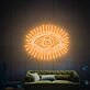 Auge mit Strahlen LED-Neonschild Wohnzimmer Studio