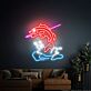 Springender Fisch LED-Neonschild Wohnzimmer Bar