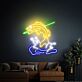 Springender Fisch LED-Neonschild Wohnzimmer Bar
