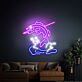 Springender Fisch LED-Neonschild Wohnzimmer Bar