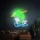 Springender Fisch LED-Neonschild Wohnzimmer Bar