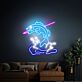 Springender Fisch LED-Neonschild Wohnzimmer Bar