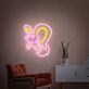 Niedlicher Anime-Hase LED-Neonschild Wohnzimmer Kinderzimmer