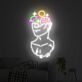 Neon Umriss einer antiken Büste LED-Neonschild für Wohnzimmer Kunstgalerie