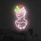 Neon Umriss einer antiken Büste LED-Neonschild für Wohnzimmer Kunstgalerie