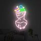 Neon Umriss einer antiken Büste LED-Neonschild für Wohnzimmer Kunstgalerie