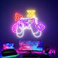 Level Up Your Game Room, Office, or Party Ambiance with the Game Controller LED Neon Sign Gaming Room Decor.