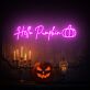 Hello Pumpkin LED-Neonschild für Halloween Wohnzimmer