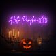 Hello Pumpkin LED-Neonschild für Halloween Wohnzimmer