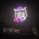 Chibi Teufelsfigur LED-Neonschild für Gamingzimmer oder Bar