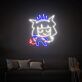 Chibi Teufelsfigur LED-Neonschild für Gamingzimmer oder Bar