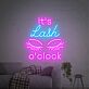 It's Lash o'clock LED-Neonschild für Kosmetikstudio und Friseursalon