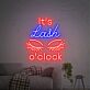 It's Lash o'clock LED-Neonschild für Kosmetikstudio und Friseursalon