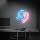 Koi Fische LED-Neonschild Wohnzimmer Büro