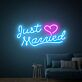Elevate Your Wedding and Home Ambiance with the Just Married LED Neon Sign for Romantic Celebrations and Cozy Decor.