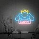 Cartoon-Hase mit Krone LED Neonschild für Wohnzimmer und Kinderzimmer