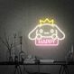 Cartoon-Hase mit Krone LED Neonschild für Wohnzimmer und Kinderzimmer