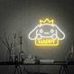 Cartoon-Hase mit Krone LED Neonschild für Wohnzimmer und Kinderzimmer