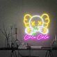 Brighten Up Your Space: Kaws Drink Coca Cola Led Neon Sign Kaw Wall Art for Perfect Home Decor, Office Vibes, and Bar Ambiance.