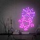tanzende Figur mit Herz LED-Neonschild Wohnzimmer Kunstdekor