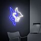 Maskenmotiv mit zwei Gesichtern LED-Neonschild Gamingzimmer Wohnzimmer