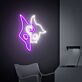 Maskenmotiv mit zwei Gesichtern LED-Neonschild Gamingzimmer Wohnzimmer