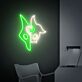 Maskenmotiv mit zwei Gesichtern LED-Neonschild Gamingzimmer Wohnzimmer