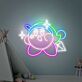 Brighten Your Space: Kirby Decor Gaming Room Decor Japanese Led Neon Sign - Perfect for Home, Office, Store, Bar, and Anniversary Gifts